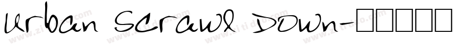 Urban Scrawl Down字体转换